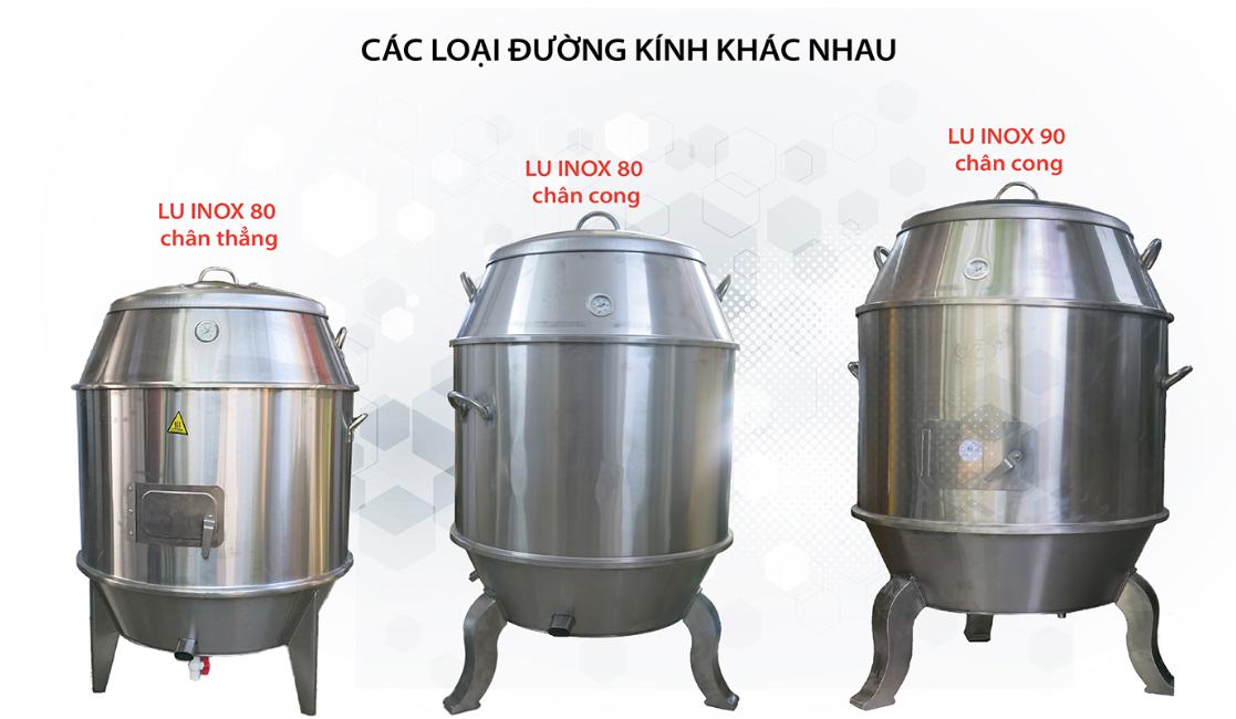 Các loại lu inox mà bếp nướng chính hãng cung cấp