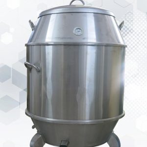 Lò quay gà vịt inox chân cong 80