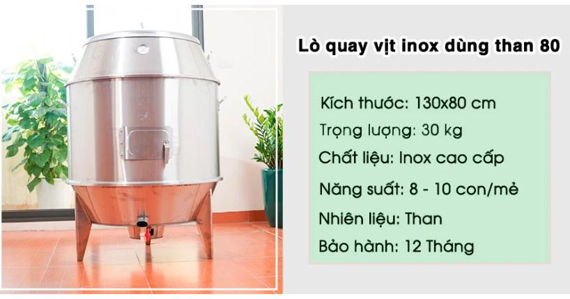 Lò quay vịt 80 chân thẳng